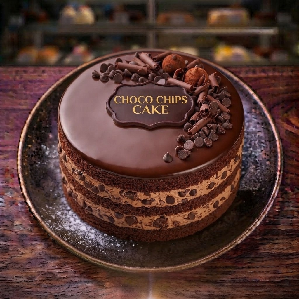 Choco Chips Cake