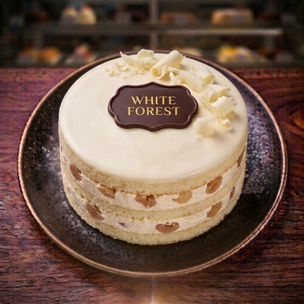 White Forest Cake